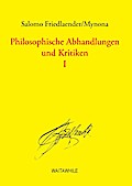 Philosophische Abhandlungen und Kritiken 1