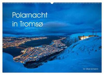 Polarnacht in Tromsø (Wandkalender 2026 DIN A2 quer), CALVENDO Monatskalender