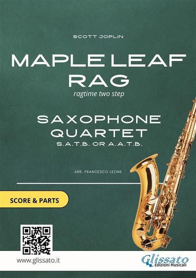 Saxophone sheet music for Quartet "Maple Leaf Rag" (score & parts)