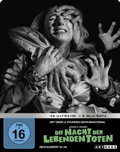Die Nacht der lebenden Toten 4K, 1 UHD-Blu-ray + 2 Blu-ray (Limited Steelbook Edition)