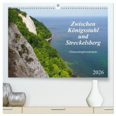 Zwischen Königsstuhl und Streckelsberg (hochwertiger Premium Wandkalender 2026 DIN A2 quer), Kunstdruck in Hochglanz