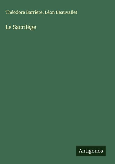 Le Sacrilége