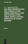 Die Rechtsprechung des Königlichen Ober-Tribunals 