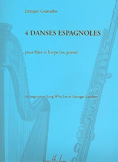 4 danses espagnolespour flute et harpe (piano)
