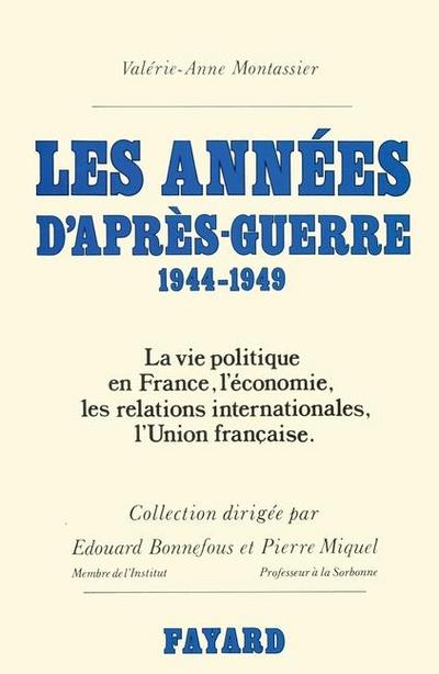 Les Années d’après-guerre