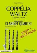 Clarinet Quartet "Coppélia Waltz" score & parts