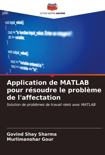 Application de MATLAB pour résoudre le problème de l’affectation