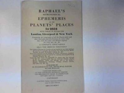 Raphael’s Astronomical Ephemeris