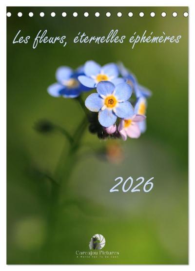 Les fleurs, éternelles éphemères (Calendrier de bureau 2026 DIN A5 horizontal), CALVENDO calendrier mensuel