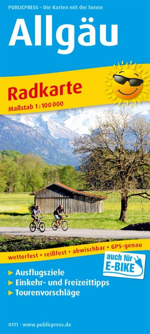1:100000 wetterfest GPS-genau Einkehr- & Freizeittipps reissfest abwischbar Allgäu: Radkarte mit Ausflugszielen 