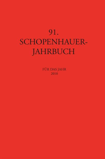 91. Schopenhauer-Jahrbuch