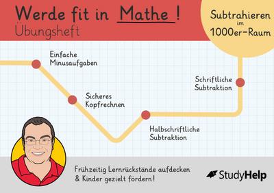 Werde fit in Mathe - Subtraktion bis 1000: Übungsheft für die 3. Klasse