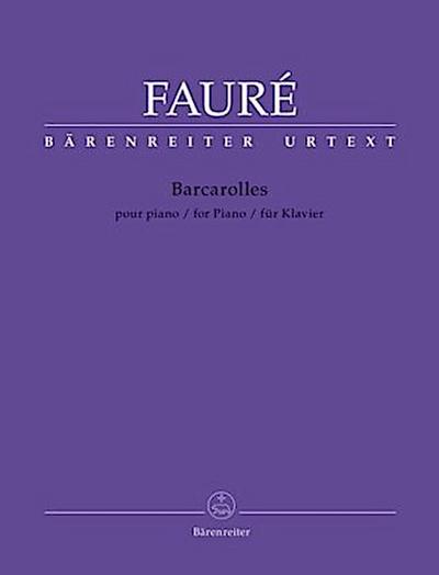 Barcarolles, Klavier