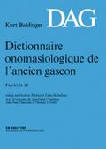 Dictionnaire onomasiologique de lancien gascon (DAG). Fascicule 18