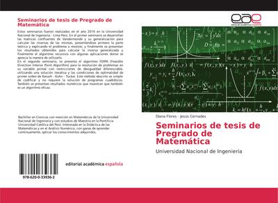 Seminarios de tesis de Pregrado de Matemática