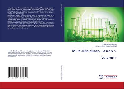 Multi-Disciplinary Research. Volume 1