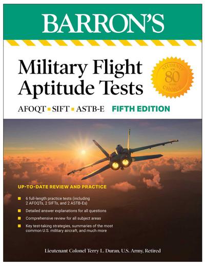 Military Flight Aptitude Tests, Fifth Edition: 6 Practice Tests + Comprehensive Review