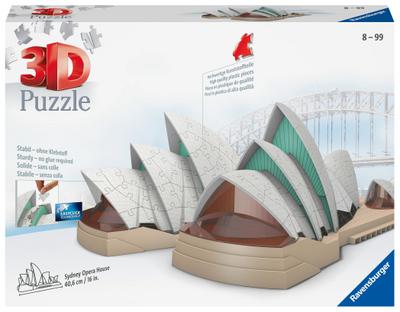 Ravensburger 3D Puzzle 11243 - Sydney Opera House - 216 Teile - Das UNESCO Weltkultur Erbe zum selber Puzzeln ab 8 Jahren