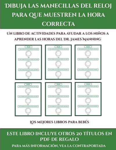 Los mejores libros para bebes (Dibuja las manecillas del reloj para que muestren la hora correcta)
