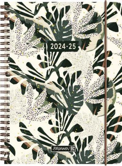 Schülerkalender 2024/2025 "Little Plants", 2 Seiten = 1 Woche, A5, 208 Seiten, mehrfarbig