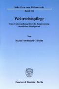 Weltrechtspflege.