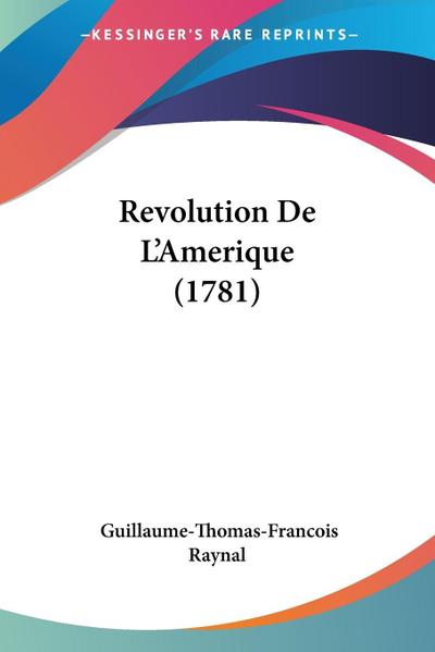 Revolution De L’Amerique (1781)