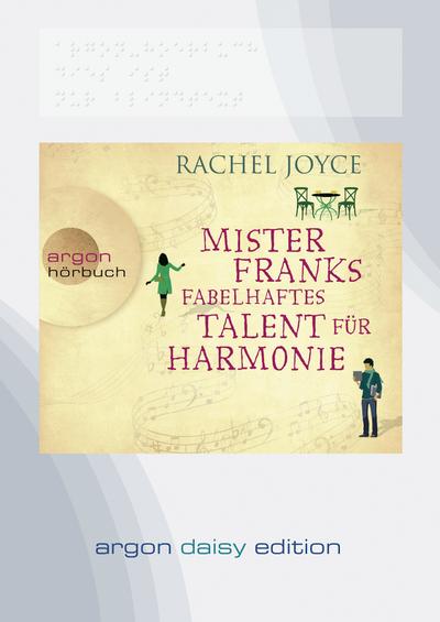 Joyce, R: Mister Franks fabelhaftes Talent für Harmonie (DAI