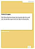 Die Haushaltsnotlage des Landes Berlin und die Auswirkungen auf die Kulturbetriebe - Robert Knappe