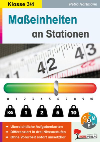 Maßeinheiten an Stationen / Klasse 3-4