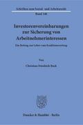 Investorenvereinbarungen zur Sicherung von Arbeitn
