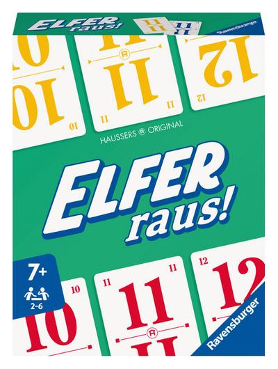 Ravensburger Elfer raus! Der Klassiker, Kartenspiel 2 - 6 Spieler, Spiel ab 7 Jahren für Kinder und Erwachsene