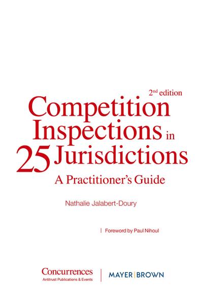 Competition Inspections in 25 Jurisdictions