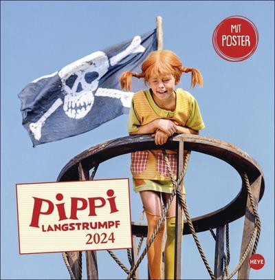 Pippi Langstrumpf Broschurkalender 2024