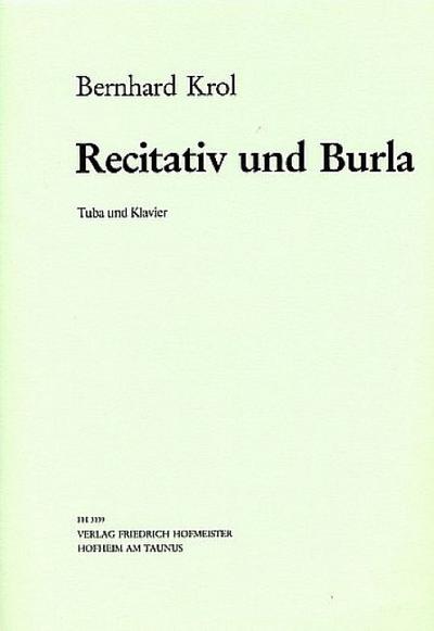 Rezitativ und Burla op.83,2für Tuba und Klavier