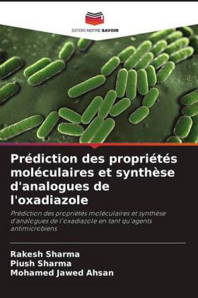 Prédiction des propriétés moléculaires et synthèse d’analogues de l’oxadiazole