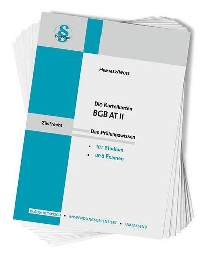Die Karteikarten BGB AT II