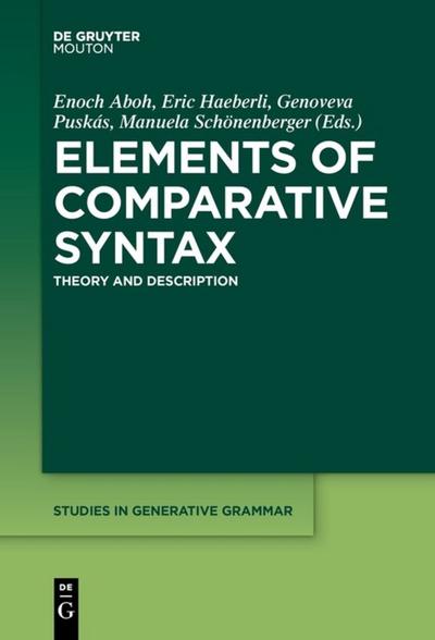 Elements of Comparative Syntax