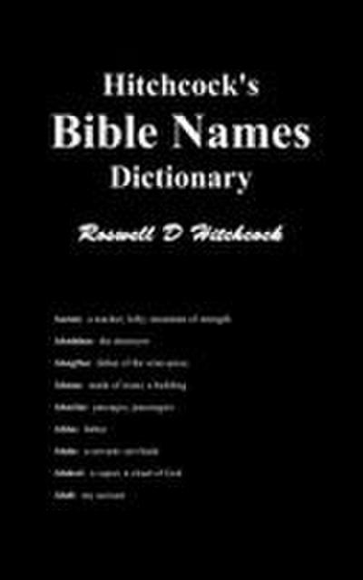 Hitchcock’s Bible Names Dictionary
