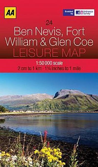 Leisure Map WK 24 Ben Nevis, William 1 : 50 000