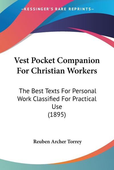 Vest Pocket Companion For Christian Workers
