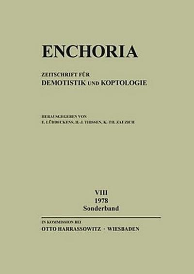 Enchoria 8 (1978) Sonderband