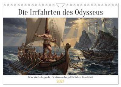 Die Irrfahrten des Odysseus (Wandkalender 2027 DIN A4 quer), CALVENDO Monatskalender