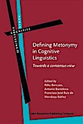 Defining Metonymy in Cognitive Linguistics