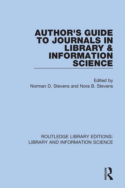Author’s Guide to Journals in Library & Information Science