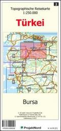Bursa - Topographische Reisekarte 1:250.000 Türkei (Blatt 2)