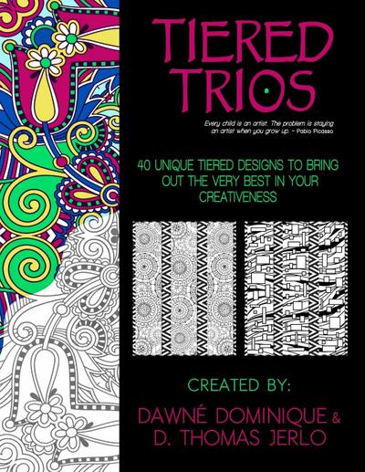 Tiered Trios, Adult Coloring Book