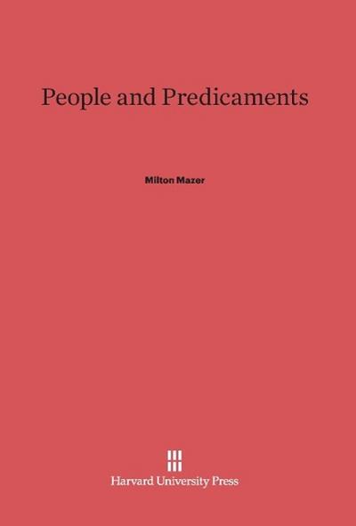 People and Predicaments