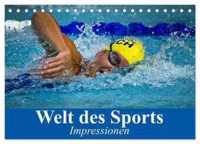 Welt des Sports. Impressionen (Tischkalender 2026 DIN A5 quer), CALVENDO Monatskalender