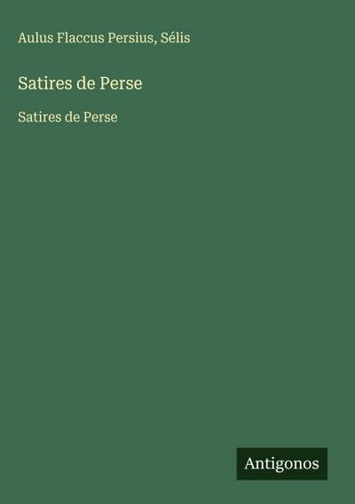 Satires de Perse