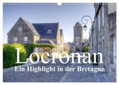 Locronan, ein Highlight in der Bretagne (Wandkalender 2026 DIN A3 quer), CALVENDO Monatskalender